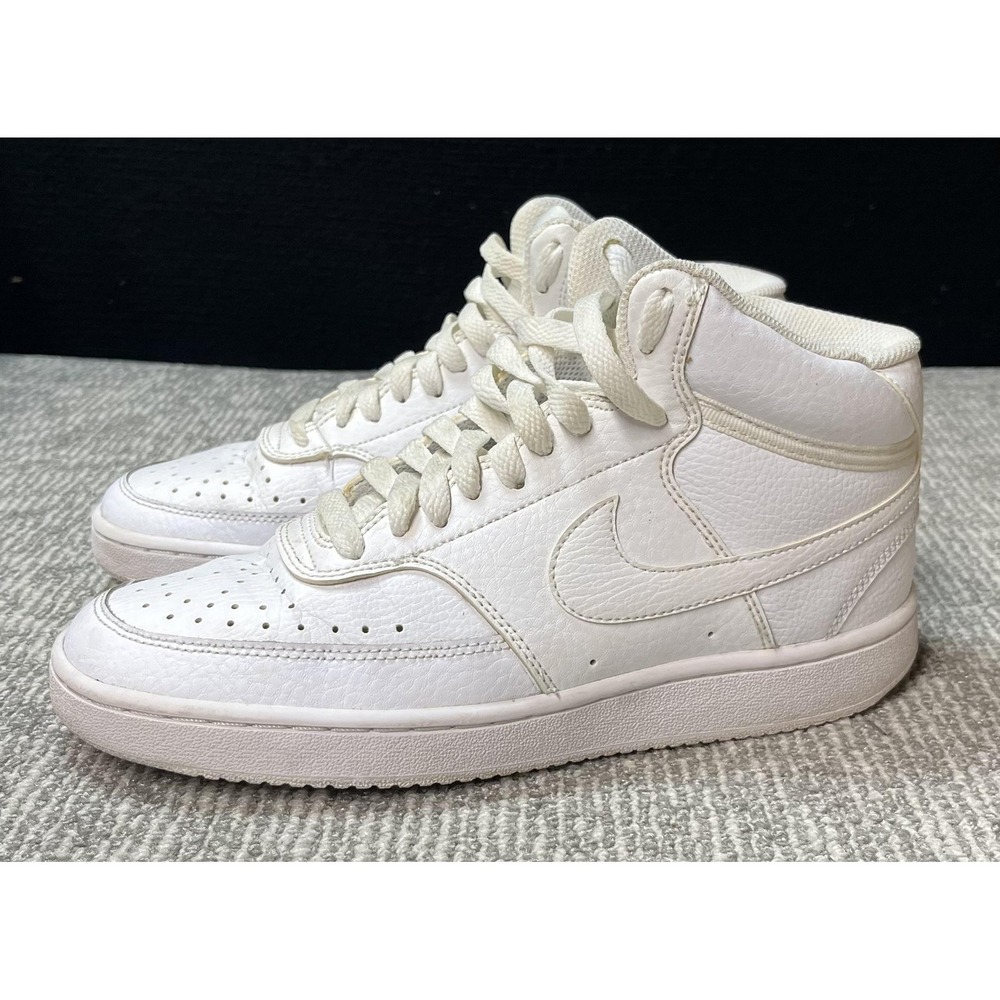 Nike Shoes Womens Size 7.5 White Leather Mid Top Basketball CD5436-100